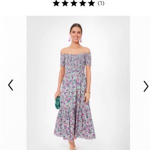 Tuckernuck Pomander Place floral midi dress, Size Large, Like New